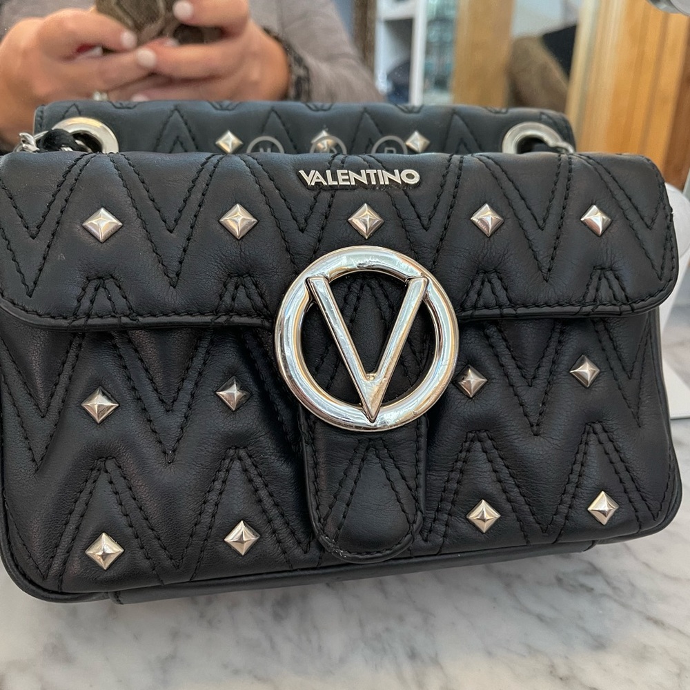 Black studded Valentino bag